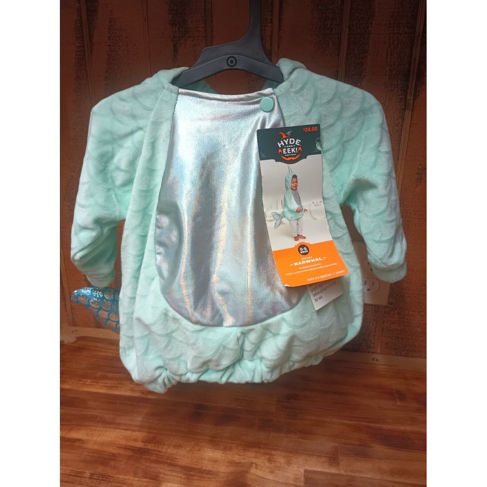 Hyde & Eek Halloween‎ Baby Pullover Narwhal Costume 0-6 Months. New Old Stock